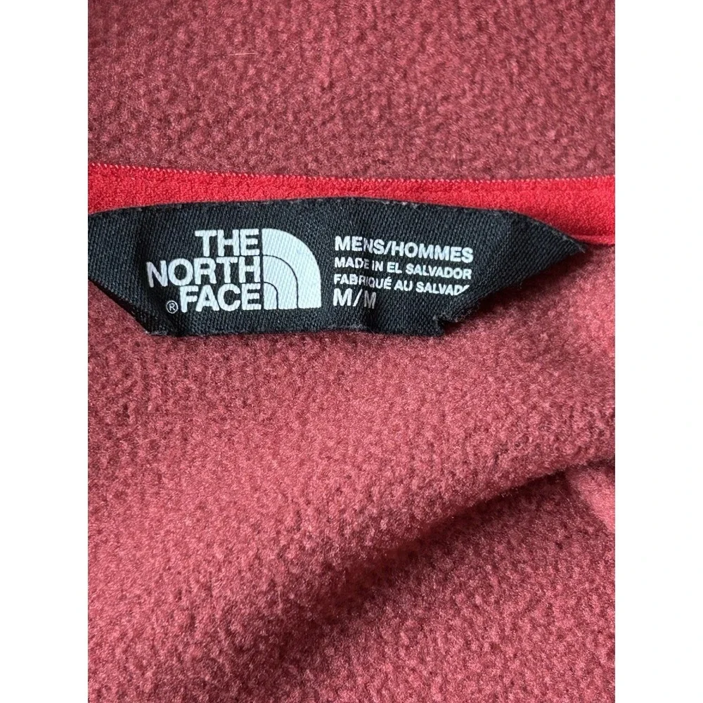 The North Face Canyonlands Full Zip Hoodie Men's M Burgundy Heather Fleece